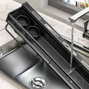 Prateleira Para Cozinha Em Aço Inox Multifuncional com Plataforma Porta Temperos