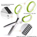 Tesoura de Cozinha Multifuncional Aço Inoxidável 5 Lâminas BStocker