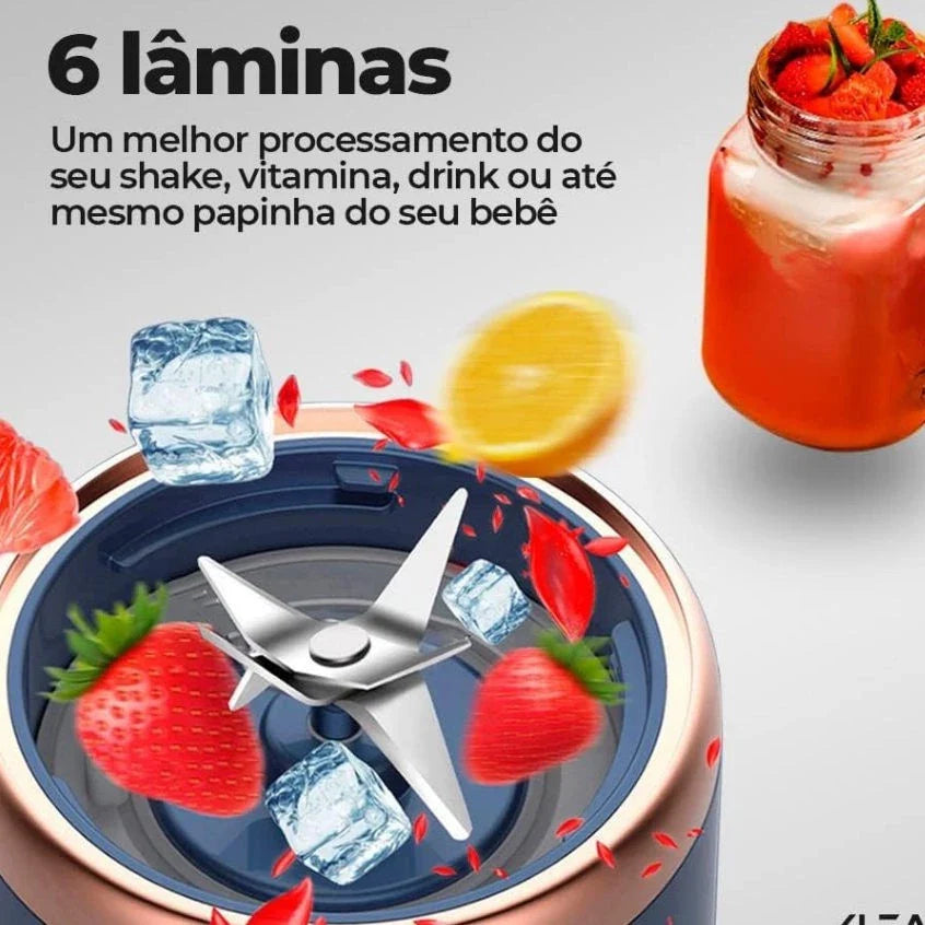 Liquidificador Portátil e Mixer Sem Fio