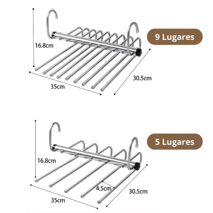 Cabide para Guarda-Roupa em Inox
