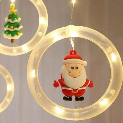 Cortina de Luzes de Led Decoração de Natal