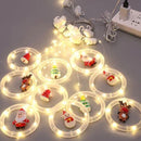 Cortina de Luzes de Led Decoração de Natal