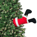 Decoração de Árvore de Natal Pernas de Papai Noel