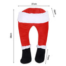 Decoração de Árvore de Natal Pernas de Papai Noel
