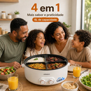 Panela Elétrica Inteligente 6L com 4 Compartimentos