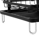 Escorredor de Louça Inox 2 Andares e Suporte de Talheres