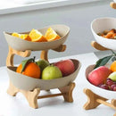 Ganhe 1 Fruteira de Mesa Cesta de Fruta Bambu