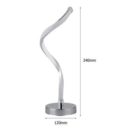 Luminária Abajur de Mesa Led Espiral