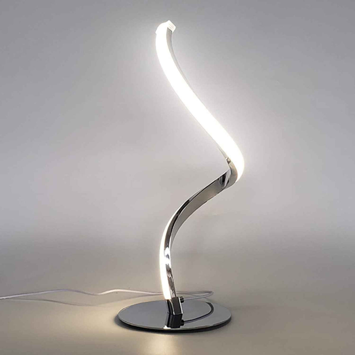 Luminária Abajur de Mesa Led Espiral