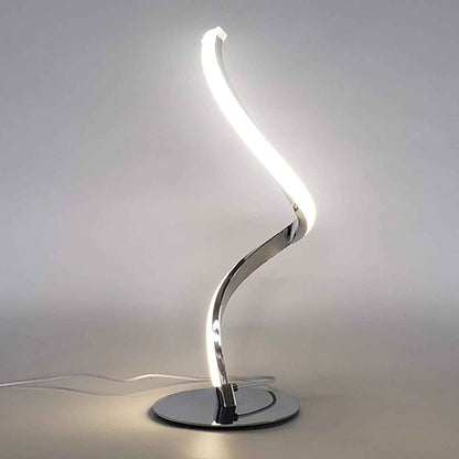 Luminária Abajur de Mesa Led Espiral