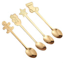 Conjunto Colheres Decorativas de Natal - Gold