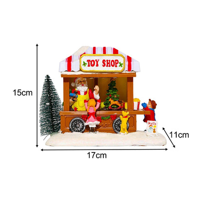 Decoração de Natal - Carrinho de Pipoca Musical
