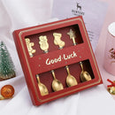 Conjunto Colheres Decorativas de Natal - Gold