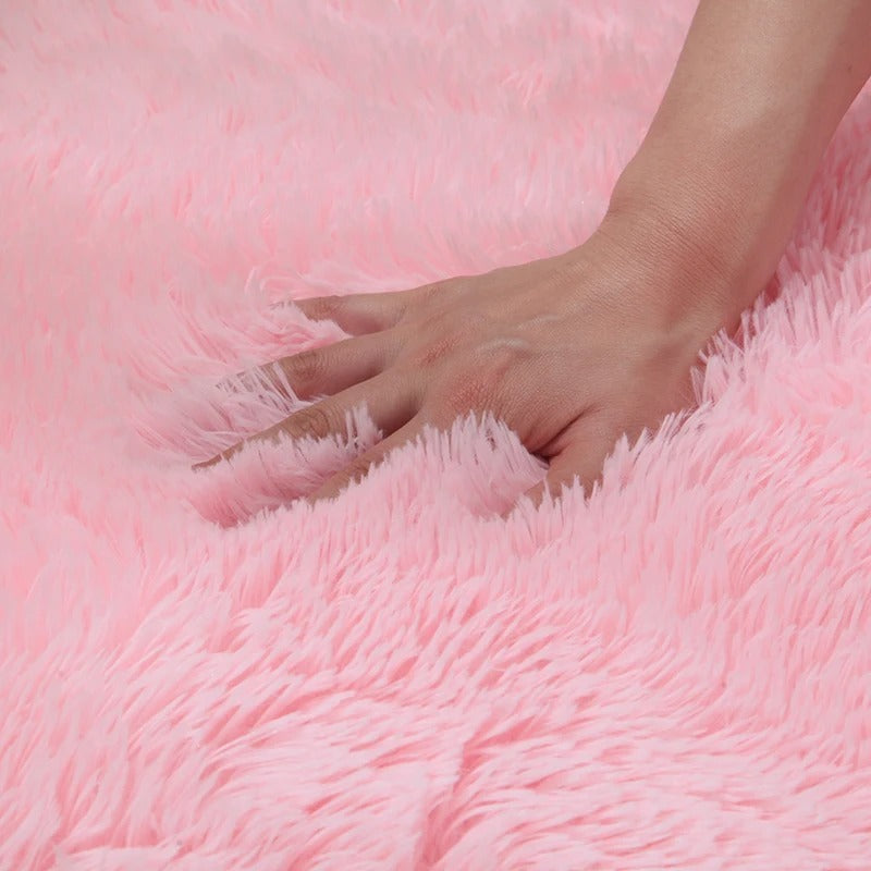 Tapete Felpudo Liso Pink