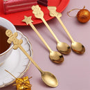 Conjunto Colheres Decorativas de Natal - Gold