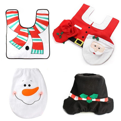 Conjunto de Capa de Natal para Sanitário