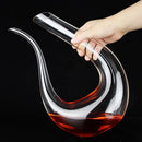 Decantador De Vinho De Cristal Em Forma De U