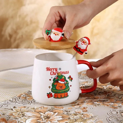 Caneca Cerâmica Decoração de Natal
