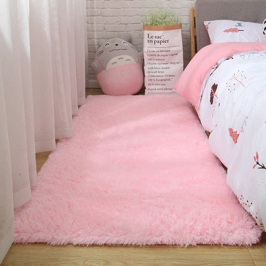 Tapete Felpudo Liso Pink
