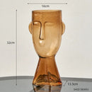 Terrário Transparente Vaso de Vidro para Decoração Face Abstrata