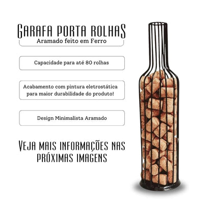 Porta Rolhas de Ferro Decorativo