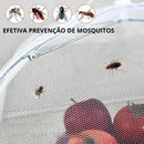 Tela Protetora de Alimentos Cinza Dobrável
