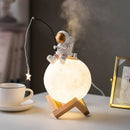Umidificador de Ar e Luminária de Mesa Led Lua Astronauta