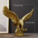 Estatueta Decorativa Águia Dourada