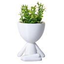 Mini Vasinhos com Flor Artificial 3 Unidades