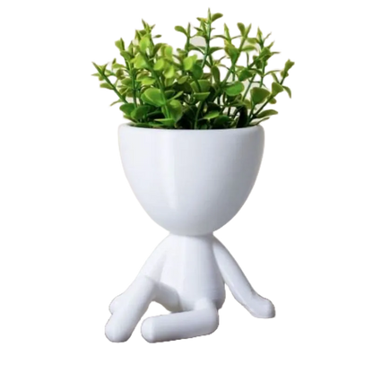 Mini Vasinhos com Flor Artificial 3 Unidades